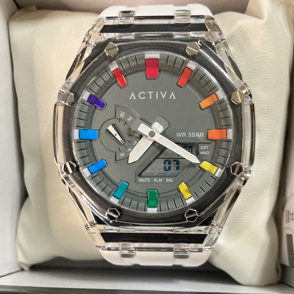 Activa Kaleido Men's Watch - 44.2mm, White ACW2100-003